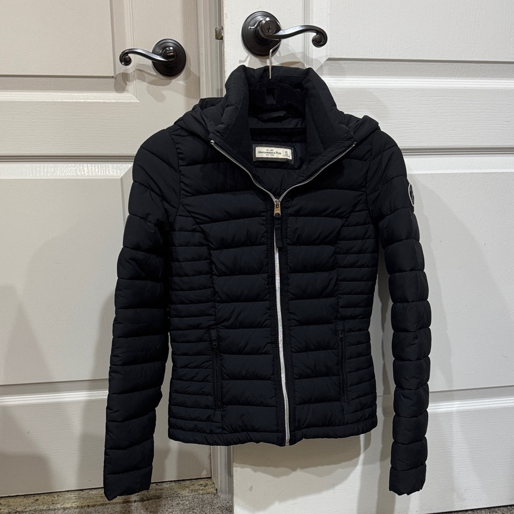 Abercrombie & Fitch Quilted Black Puffer Jacket